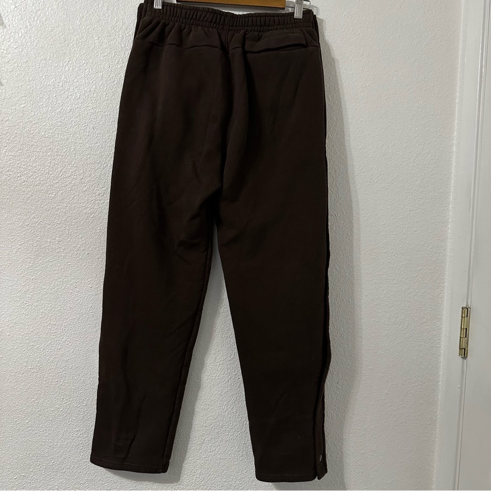 Champion Reverse Weave Mens Brown Button Tear Away Sweatpants Size M - Picture 3 of 4